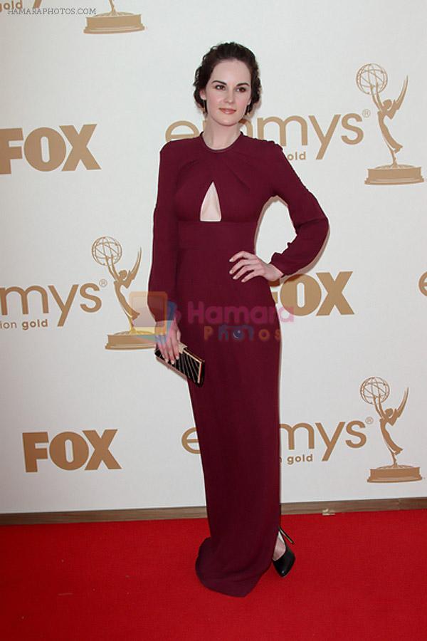 Michelle Dockery attends the 63rd Annual Primetime Emmy Awards in Nokia Theatre L.A. Live on 18th September 2011