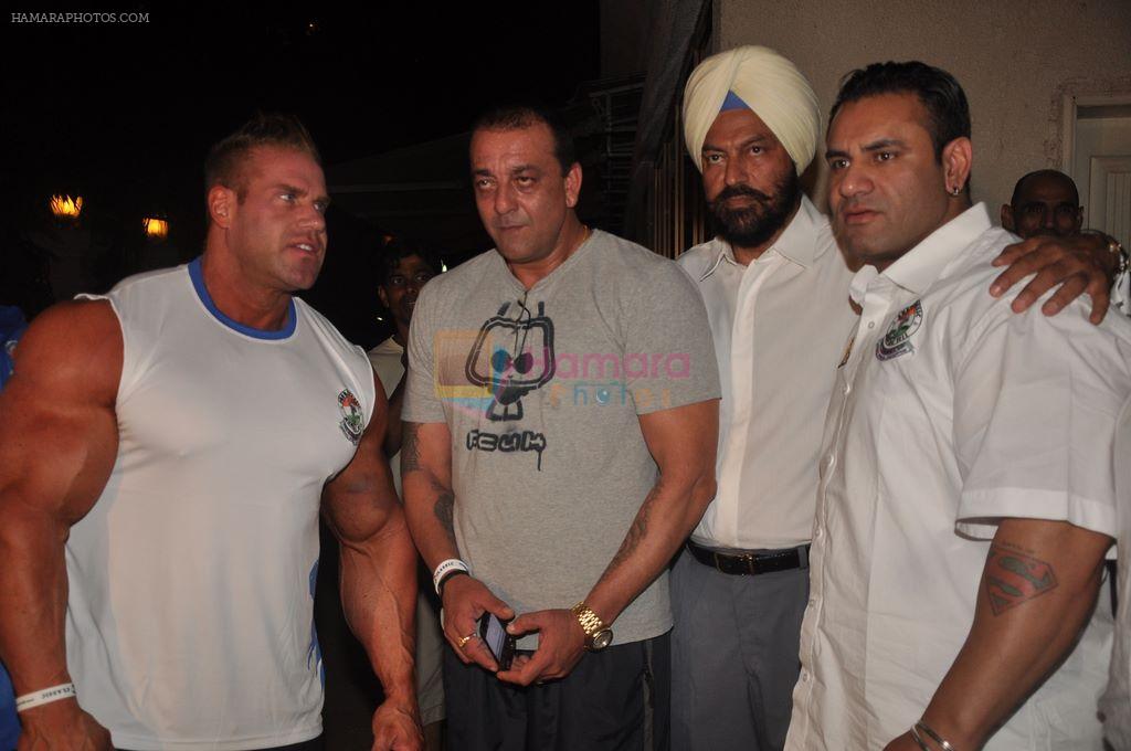 Sanjay Dutt meets Sheru Classic bodybuilding contestants on 22nd Sept 2011