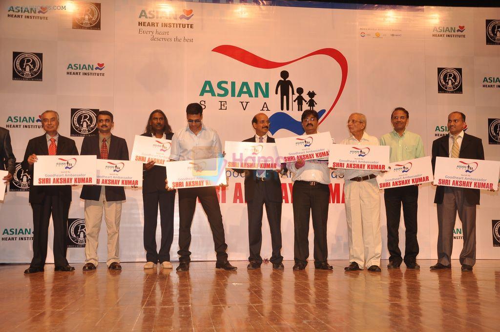 Akshay Kumar at Asian Heart Institute CSR initiative launch in Shanmukhanand Hall, Mumbai on 22nd Sept 2011