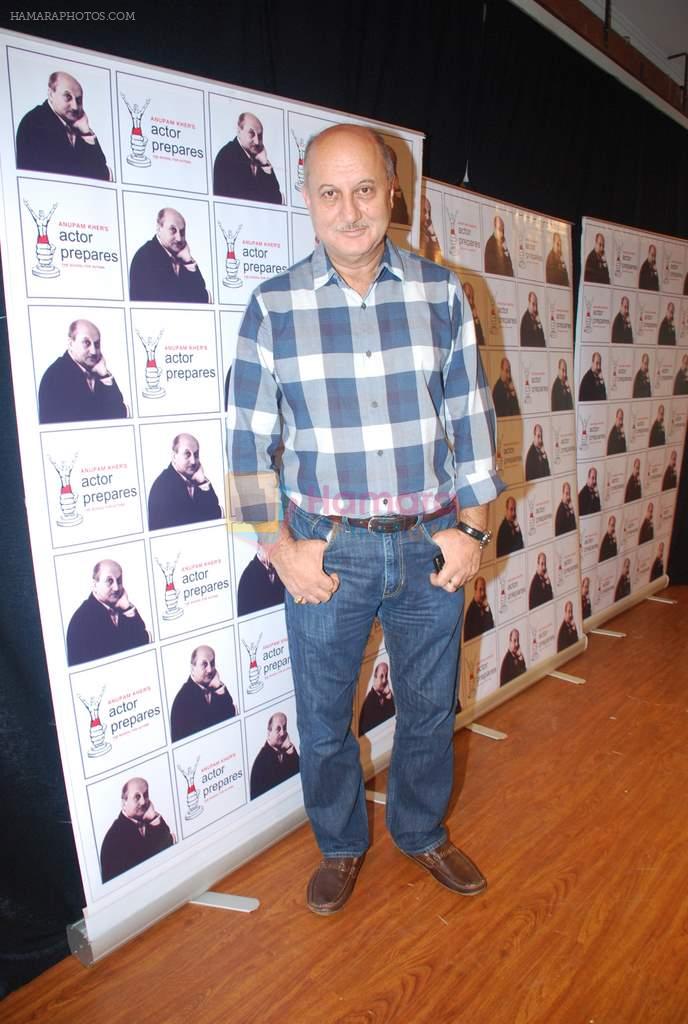 Anupam Kher promotes Speedy Singh movie at Actor prepares Studio in Santacruz, Mumbai on 22nd Sept 2011