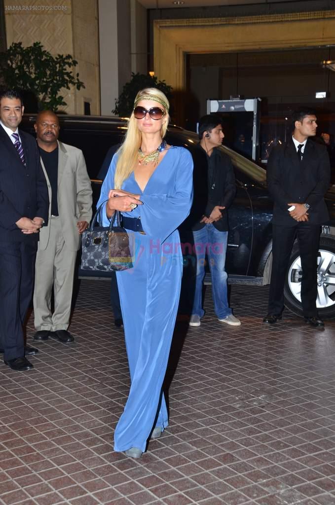 Paris Hilton arrives in India at International Airport, Mumbai on 24th Sept 2011