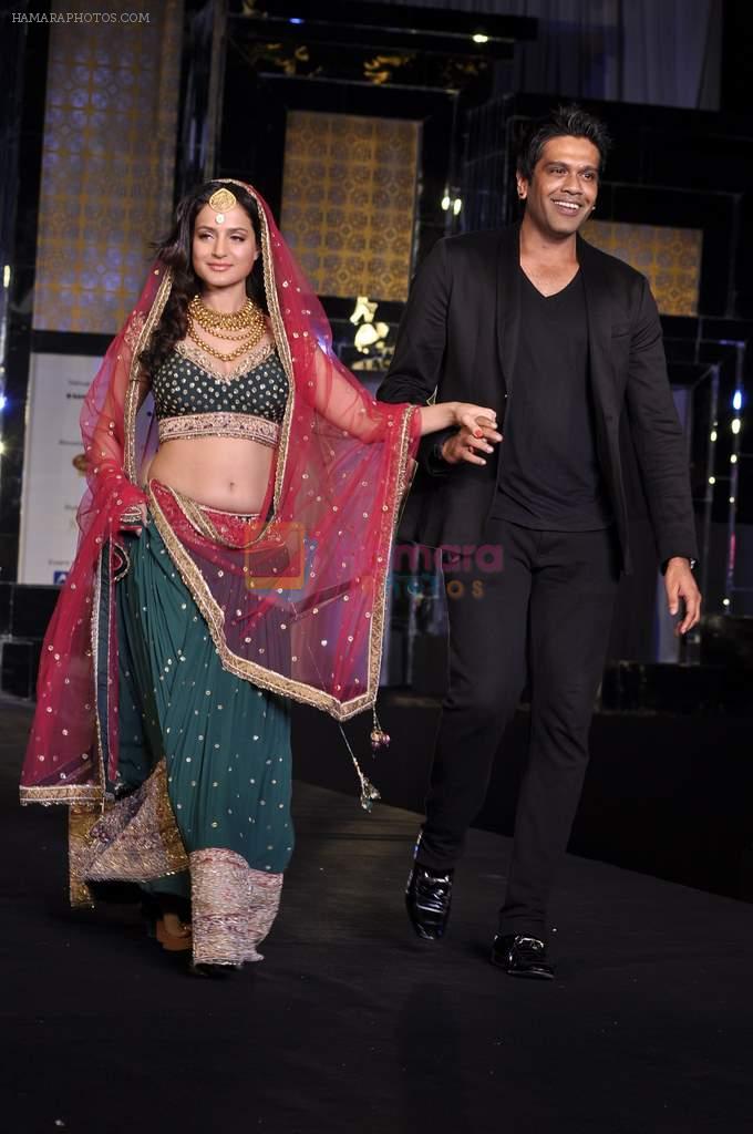 Amisha Patel walk the ramp for Rocky S Show at Amby Valley India Bridal Week day 1 on 24th Sept 2011