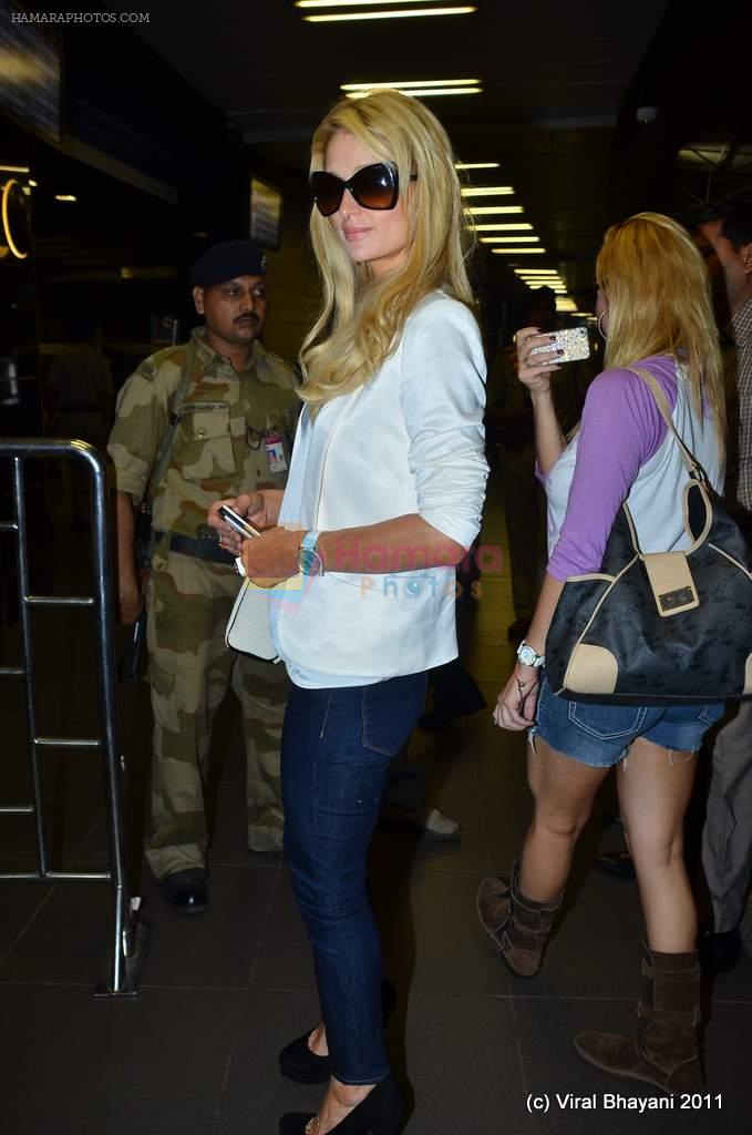 Paris Hilton leaves India in Intrernational Airport, Mumbai on 26th Sept 2011