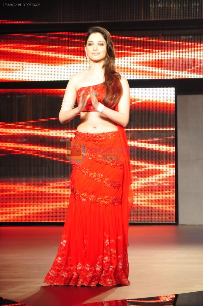 Tamanna Bhatia walks the ramp at 2011 Blenders Pride Fashion Tour on 24th September 2011