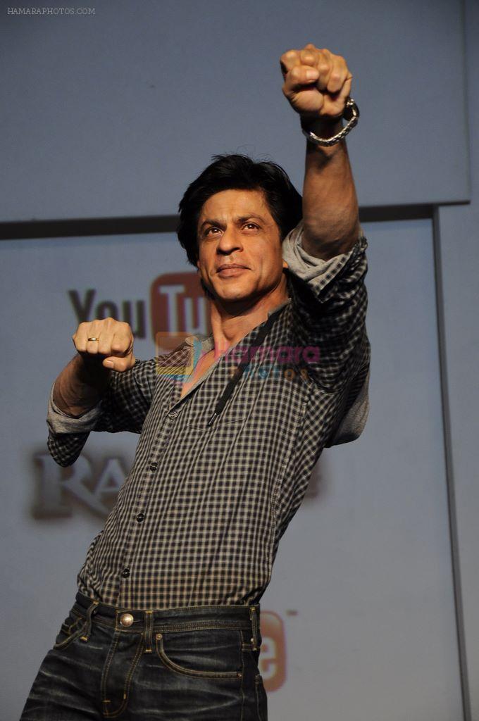 Shahrukh Khan charms at Ra.One-Youtube media meet in Trident,Mumbai on 26th Sept 2011