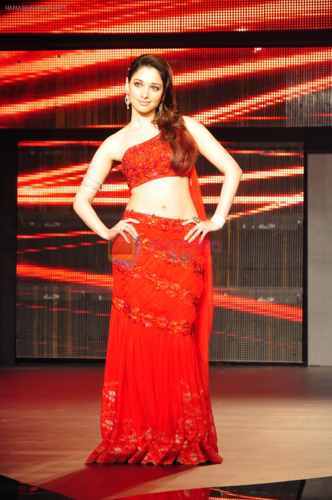 Tamanna Bhatia walks the ramp at 2011 Blenders Pride Fashion Tour on 24th September 2011