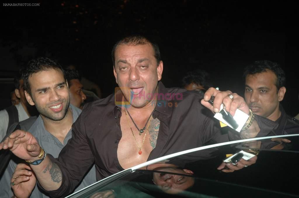 Sanjay Dutt at Ranbir Kapoor's bday and Rockstar bash in Aurus on 27th Sept 2011
