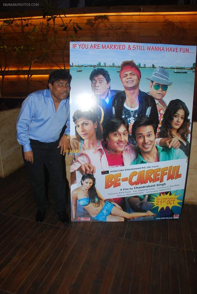 Johny Lever at Be Careful music launch in Sheesha Lounge on 28th Sept 2011