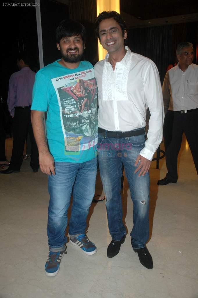 Anuj Saxena, Wajid at the audio release of the film Miley Naa Miley Hum in Novotel on 28th Sept 2011