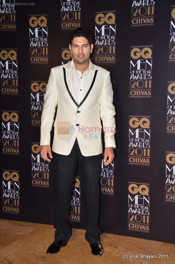 Yuvraj Singh at the GQ Men Of The Year Awards 2011 in Grand Hyatt, Mumbai on 29th Sept 2011