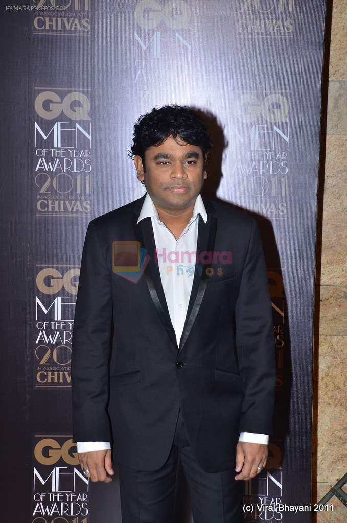 A R Rahman at the GQ Men Of The Year Awards 2011 in Grand Hyatt, Mumbai on 29th Sept 2011