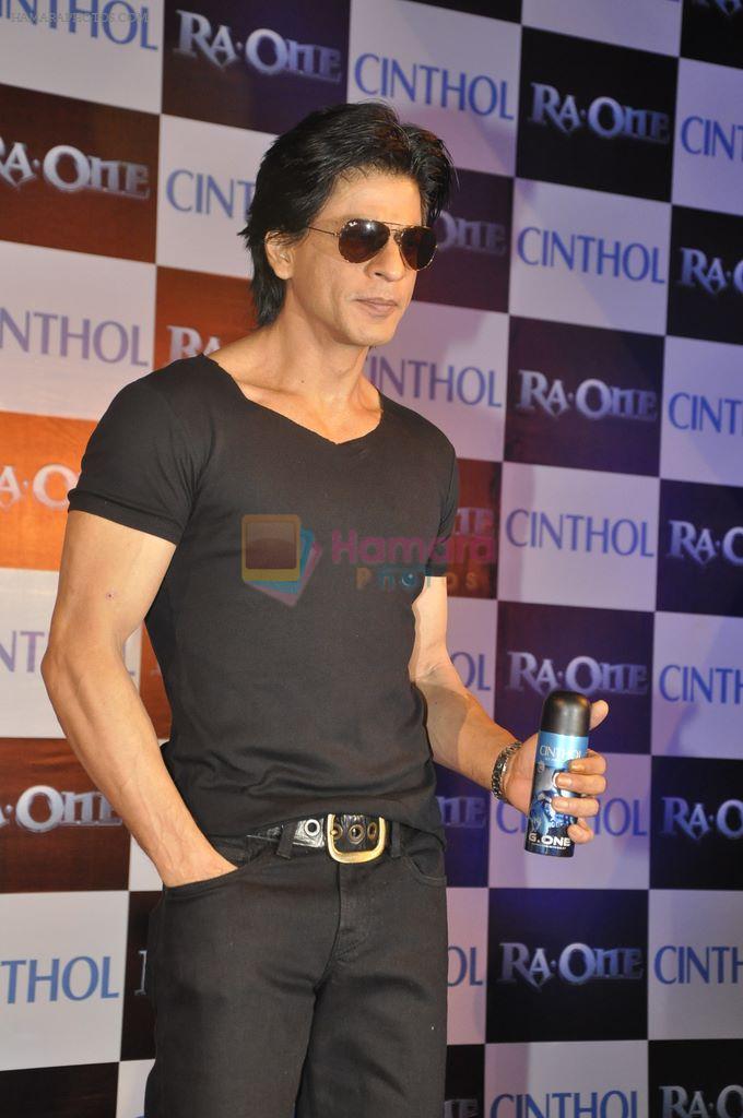 Shahrukh Khan unveils CInthol-Ra.one Deo in Filmcity, Mumbai on 4th Oct 2011