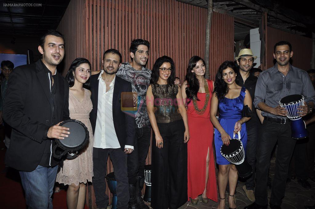 Dia Mirza, Zayed Khan, Tisca Chopra, Cyrus Sahukar  at Love Breakups Zindagi party in Aurus on 9th Oct 2011