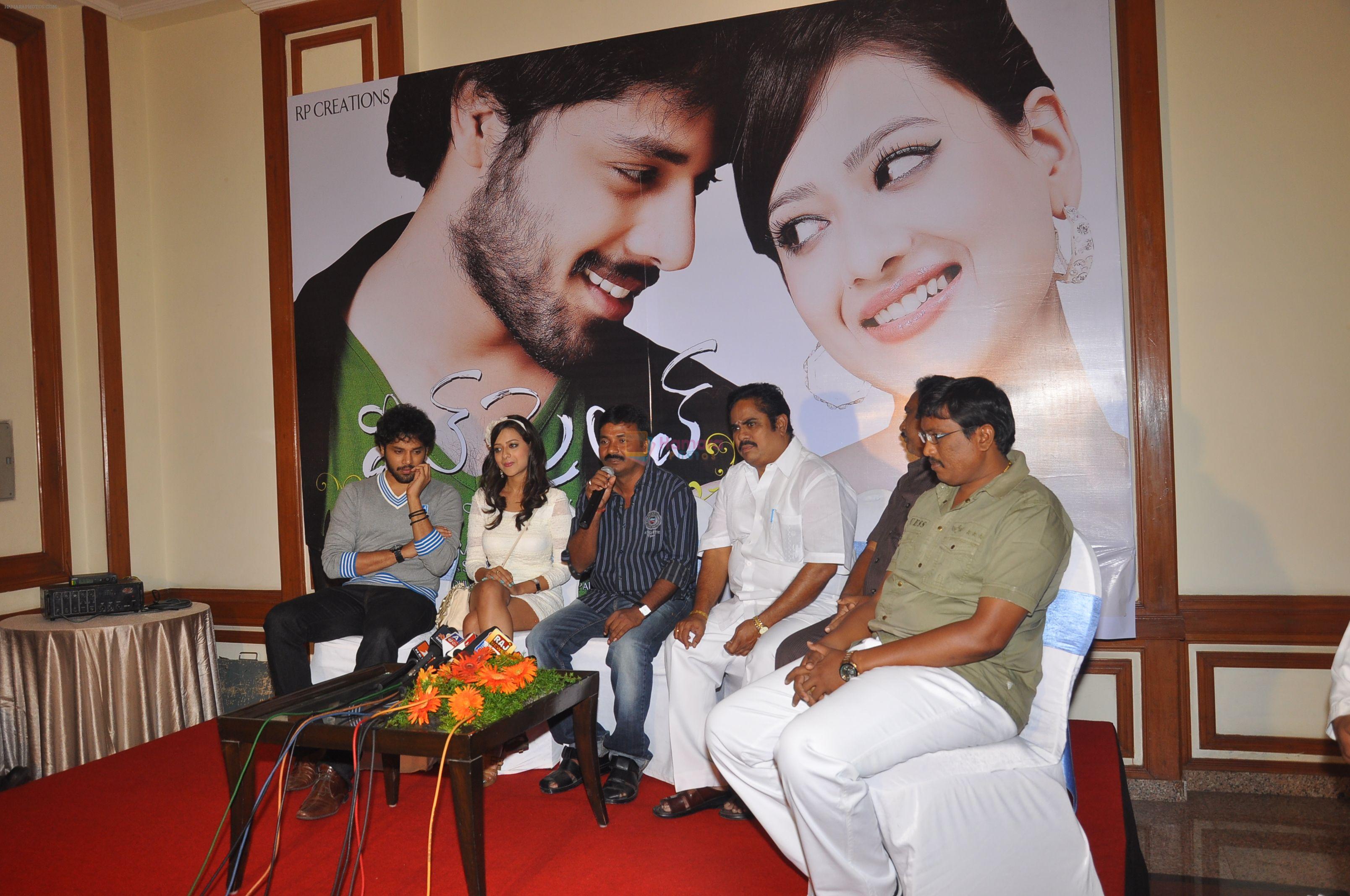 Madalasa Sharma, Nandu, Team attends Feel My Love Movie Press Meet on 5th October 2011