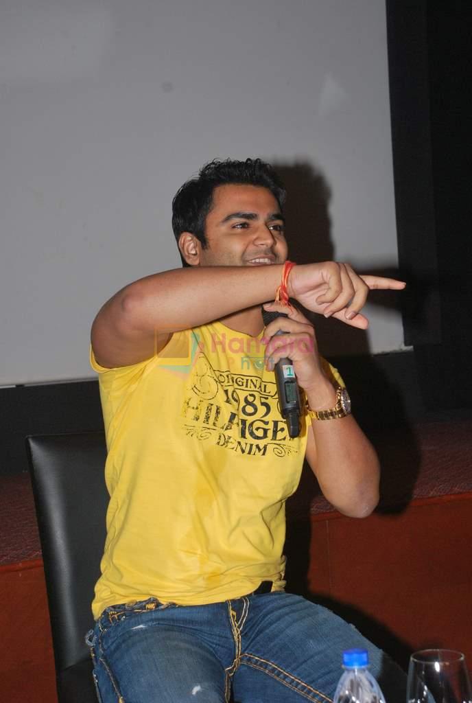 Sachin Joshi promotes Azaan in Intercontinental on 10th Oct 2011