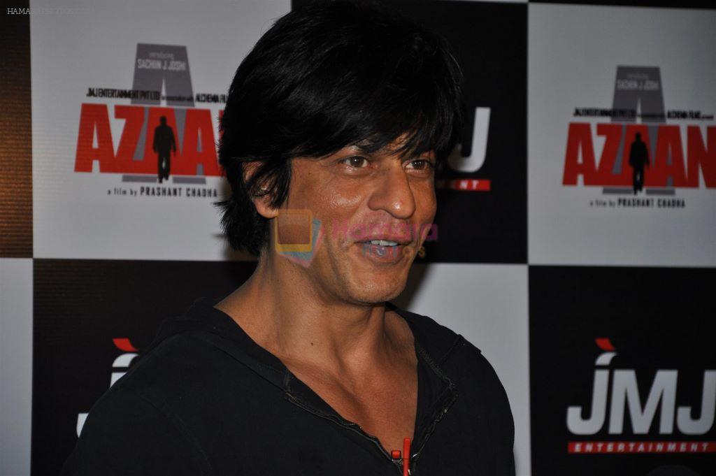 Shahrukh Khan at Azaan Premiere in PVR, Juhu on 13th Oct 2011