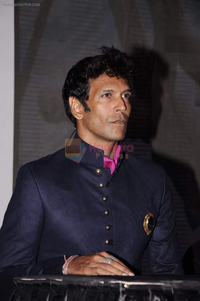 Milind Soman at Kingfisher Modelhunt Flag-off event in Mehboob, Mumbai on 13th Oct 2011