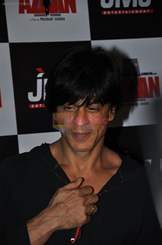 Shahrukh Khan at Azaan Premiere in PVR, Juhu on 13th Oct 2011