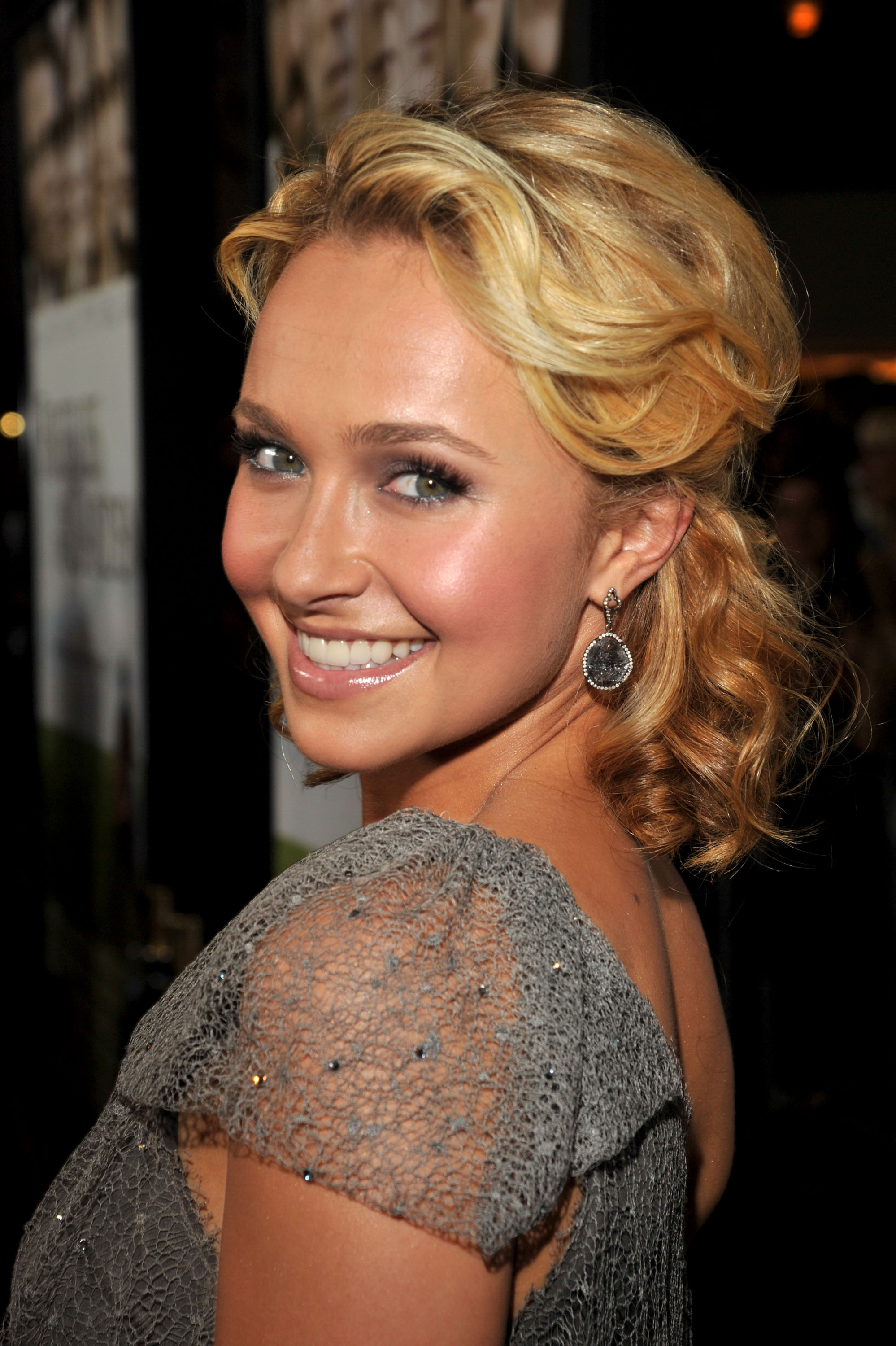 Hayden Panettiere arrives to the LA premiere of _Fireflies in the Garden_ in Pacific Theatre at The Grove on October 12, 2011