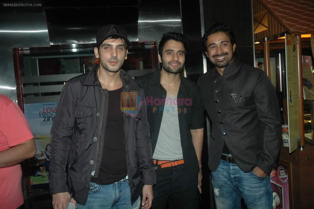 Jackky Bhagnani, Ranvijay Singh, Zayed Khan at MOD film premiere in Cinemax, Mumbai on 15th Oct 2011
