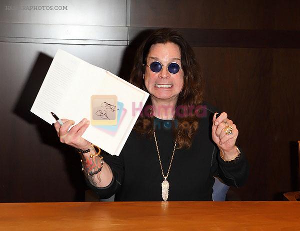Ozzy Osbourne signs his book _Trust Me, I_m Dr. Ozzy_ at Barnes and Noble at The Grove in Los Angeles on October 15, 2011