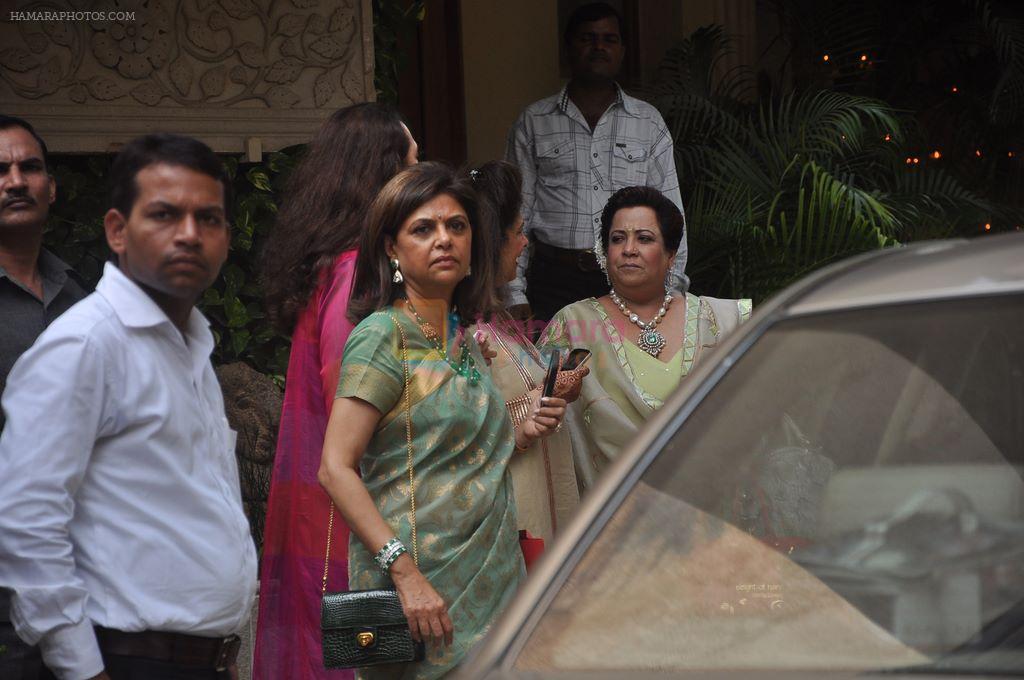 at Aishwarya Rai's Baby shower ceremony in Jalsaa, Juhu, Mumbai on 18th Oct 2011