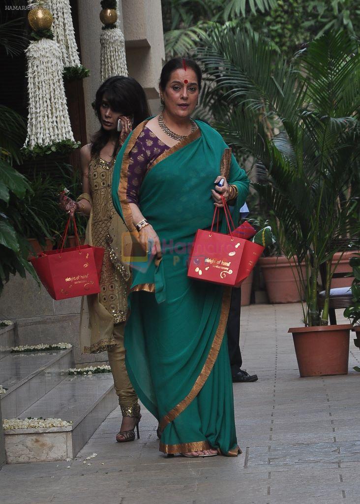 Poonam Sinha at Aishwarya Rai's Baby shower ceremony in Jalsaa, Juhu, Mumbai on 18th Oct 2011