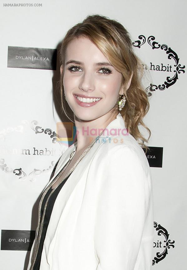 Emma Roberts arrives to Denim Habit New York City Launch at Denim Habit, 346 W. 14th Street on 18th October 2011