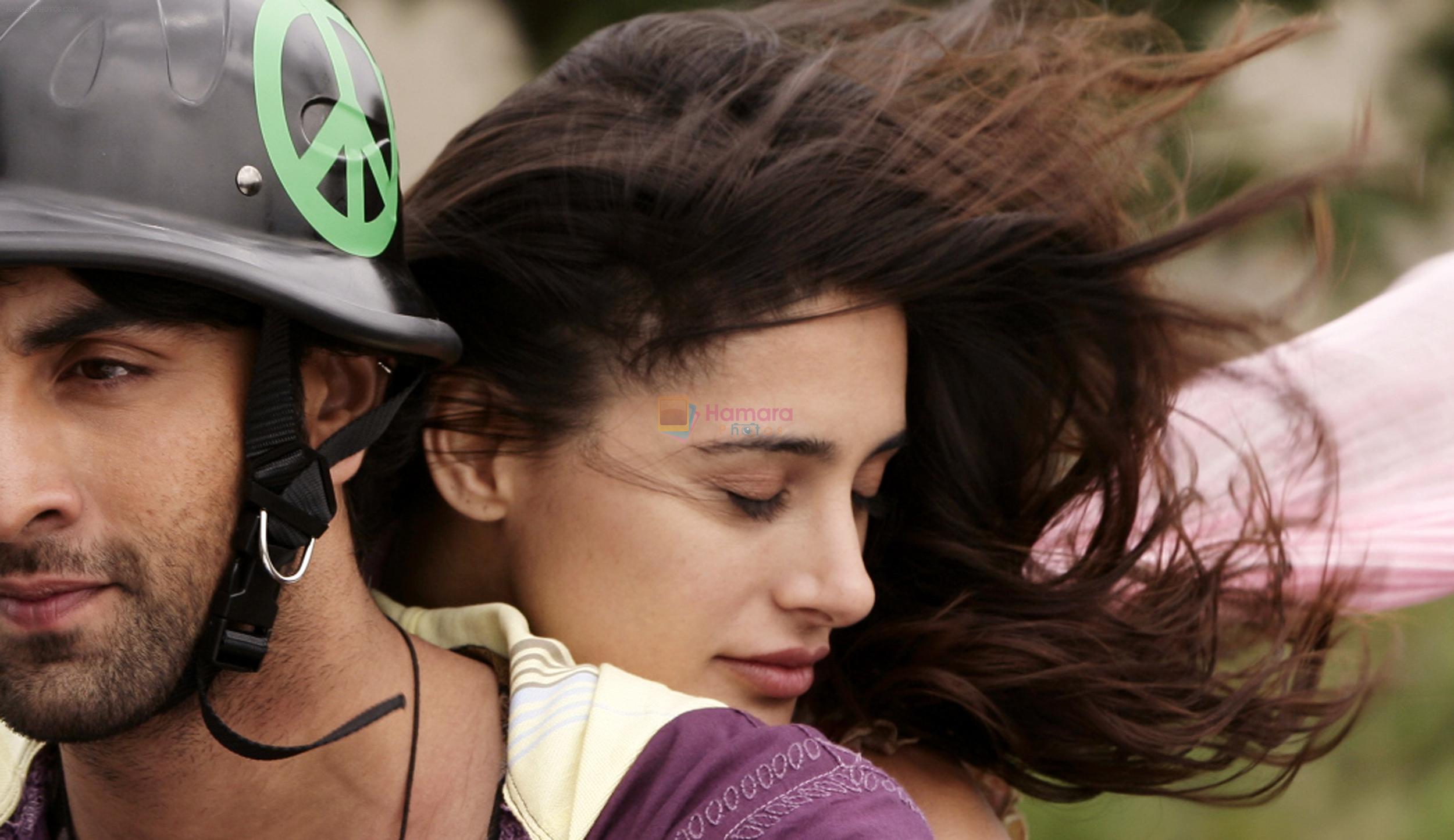 Ranbir Kapoor and Nargis Fakhri in the still from movie Rockstar