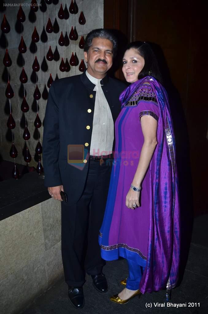 anand mahindra with wife anuradha at VERVE celebrates 15th Anniversary in Shiro, Mumbai on 20th Oct 2011