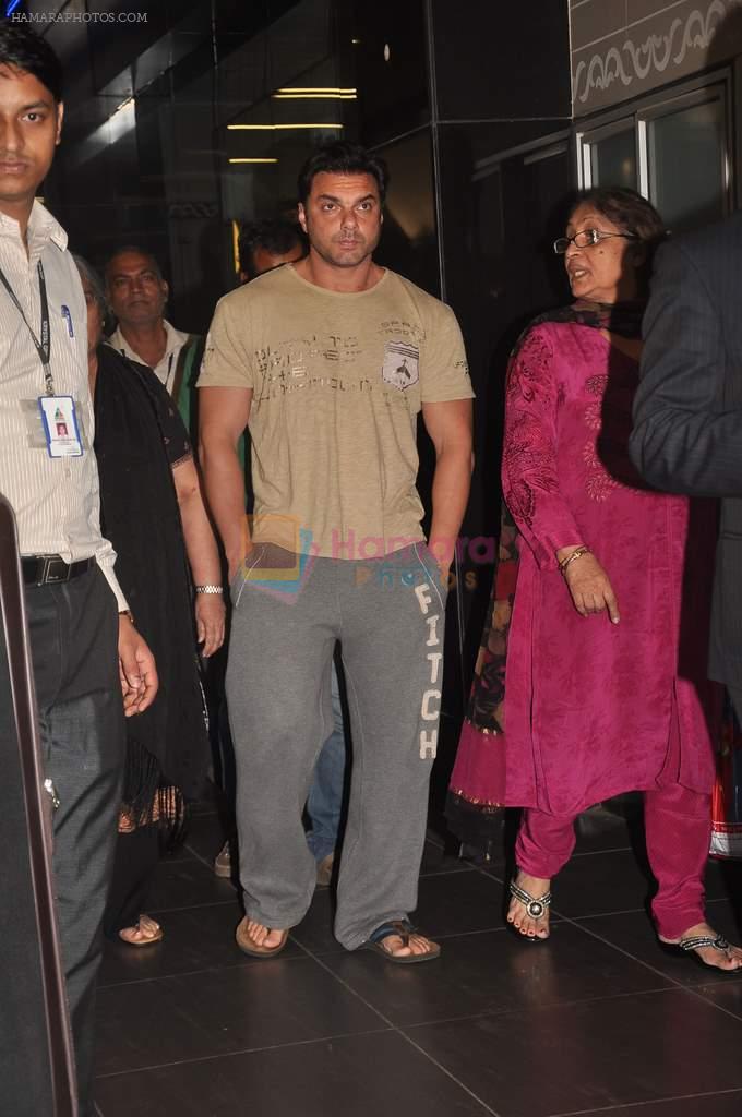 Sohail Khan returns from Germany at the Airport on 21st Oct 2011