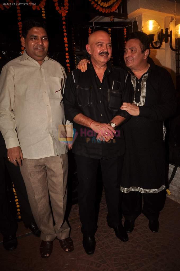 Rakesh Roshan, Rishi Kapoor at Jeetendra and Ekta Kapor's Diwali bash in Juhu, Mumbai on 27th Oct 2011