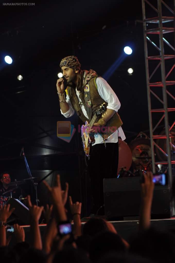 Ranbir Kapoor at Rockstars concert in Bhavans Ground on 1st Nov 2011