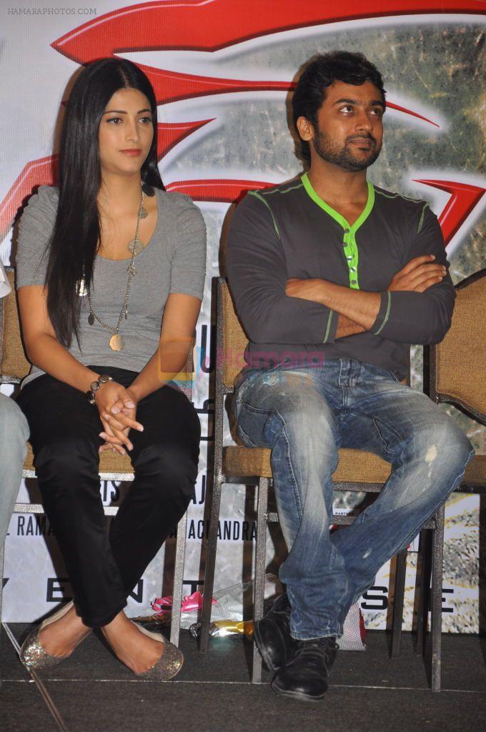 Suriya, Shruti Haasan attends 7th Sense Movie Success Meet on 31st October 2011