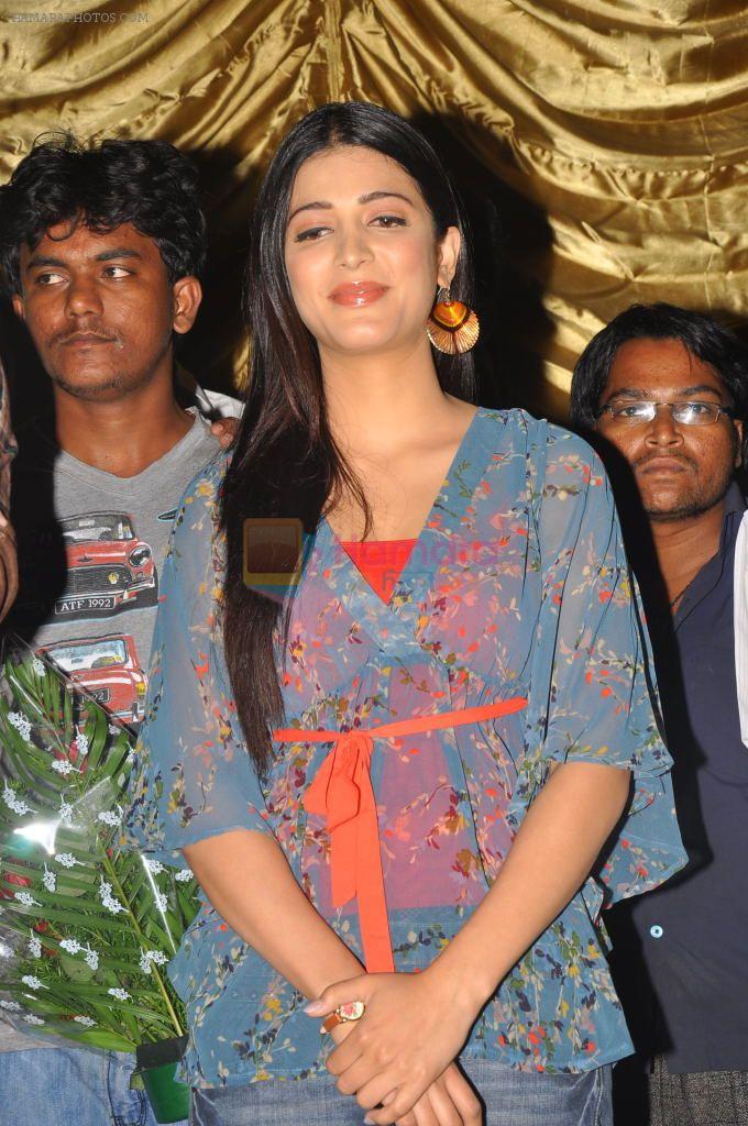 Shruti Haasan attends 7th Sense Movie Team at Devi 70MM Theatre on 31st October 2011