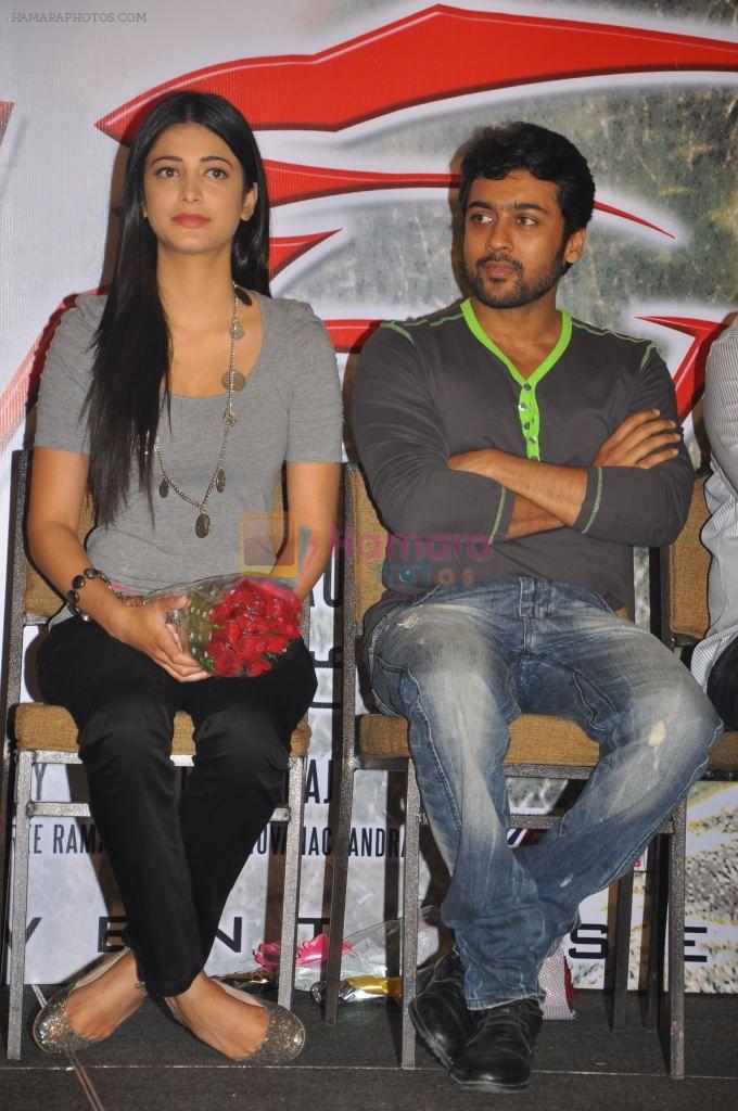 Suriya, Shruti Haasan attends 7th Sense Movie Success Meet on 31st October 2011
