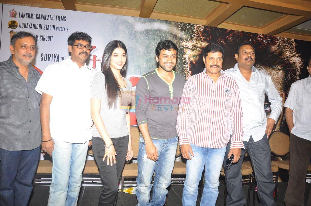 Suriya, Shruti Haasan, Team attend 7th Sense Movie Success Meet on 31st October 2011