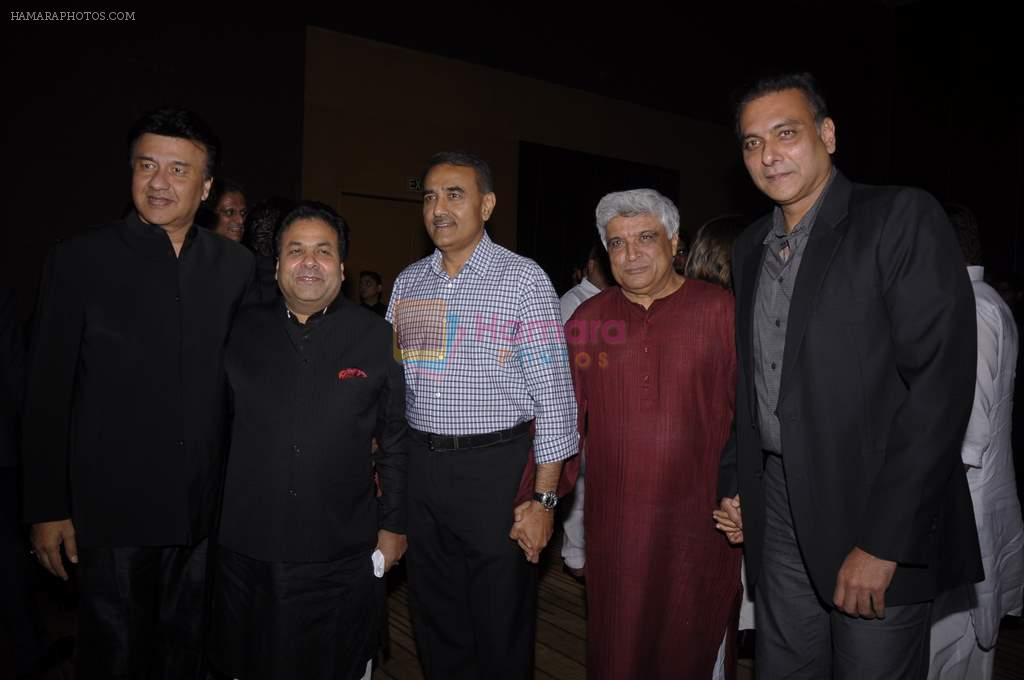 Anu Malik, Rajiv Shukla, Javed Akhtar, Ravi Shastri at Rajiv Shukla's bash in Grand Hyatt, Mumbai on 4th Nov 2011