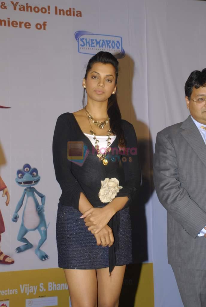 Mugdha Godse at Super K animation film launch for Yahoo.in in J W Marriott on 6th Nov 2011
