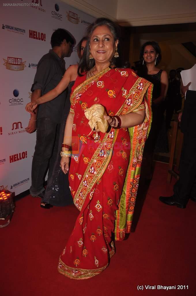Jaya Bachchan at Hello Hall of Fame Awards in Trident, Mumbai on 9th Nov 2011
