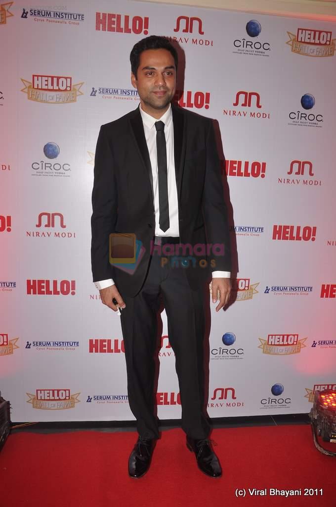 Abhay Deol at Hello Hall of Fame Awards in Trident, Mumbai on 9th Nov 2011