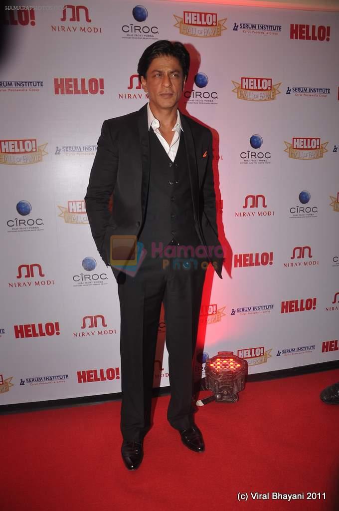 Shahrukh Khan at Hello Hall of Fame Awards in Trident, Mumbai on 9th Nov 2011