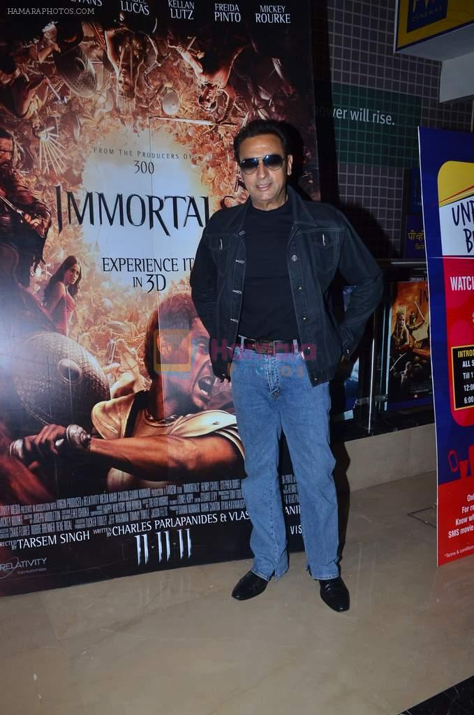 Gulshan Grover at Immortals film premiere in PVR, Mumbai on 10th Nov 2011