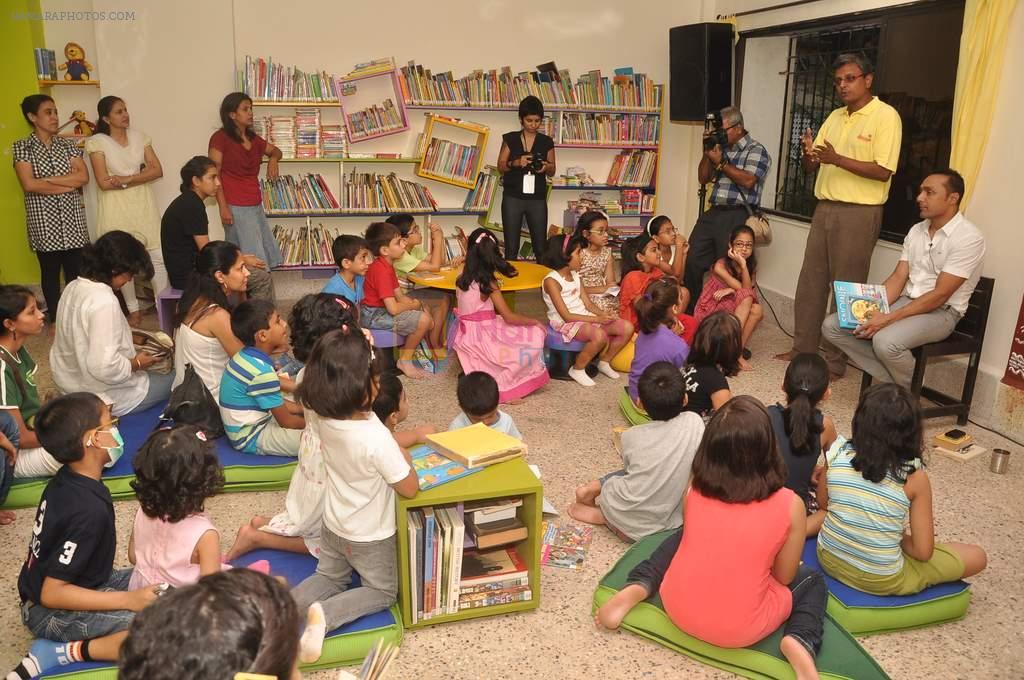 Rahul Bose at Celebrate Bandra book reading for kids in D Monte Park on 12th Nov 2011
