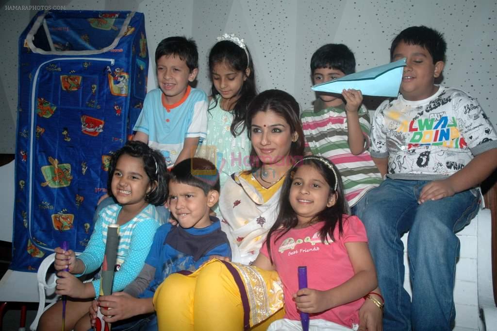 Raveena Tandon at children's day celebrations in Mehboob on 14th Nov 2011