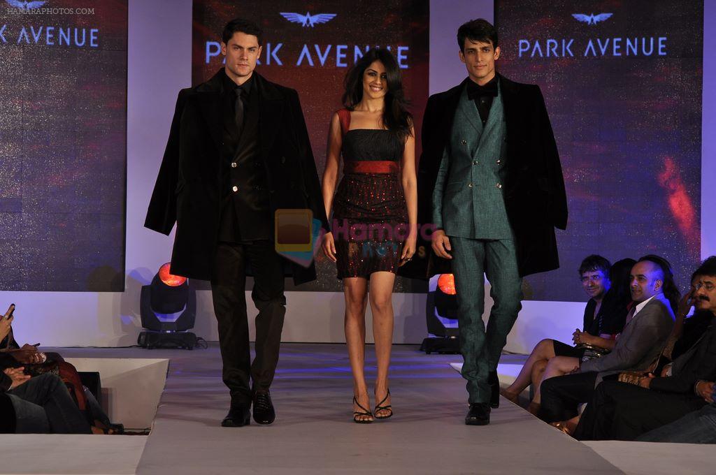 Genelia D'souza walks for Park Avenue new collection launch in Trident, Mumbai on 15th Nov 2011