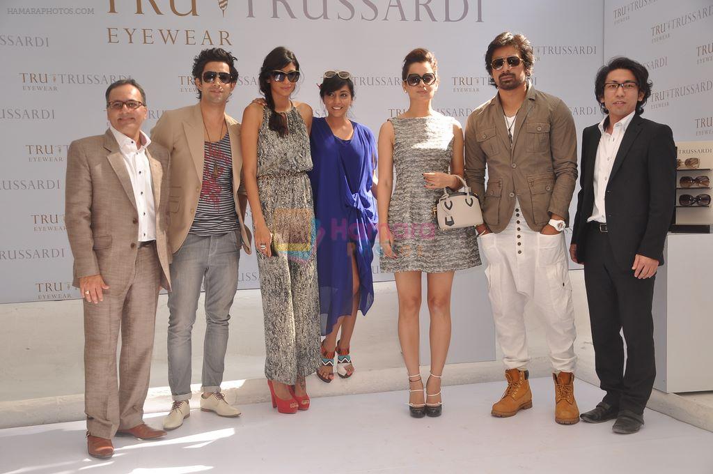 Anushka Manchanda, Shweta Salve, Kangna Ranaut, Rannvijay Singh at Trussardi watch launch in Olive, Mumbai on 23rd Nov 2011
