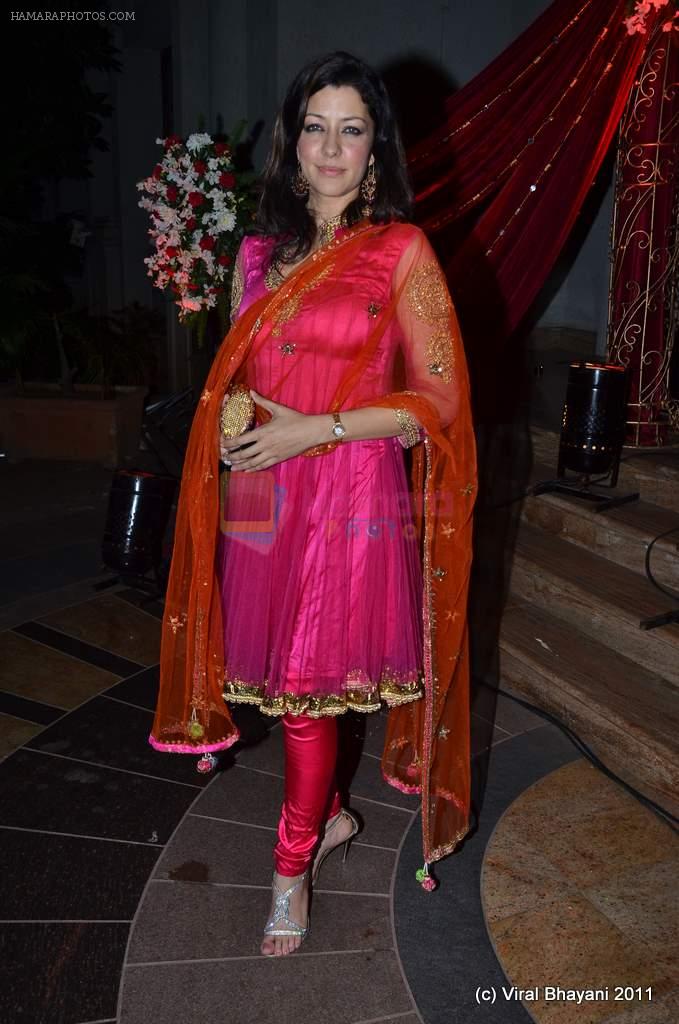 Aditi Govitrikar at Shabbir Ahluwalia and Kanchi Kaul's sangeet ceremony on 24th Nov 2011