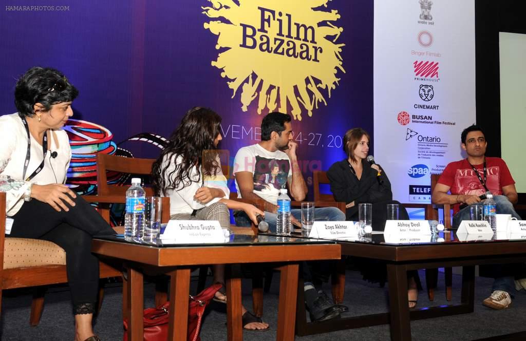 Freida Pinto and starcast of Trishna snapped at the IFFI Goa Festival on 24th Nov 2011