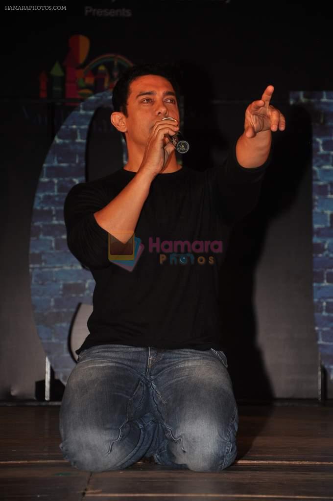 Aamir Khan at Rotaract Club of HR College personality contest in Y B Chauhan on 26th Nov 2011